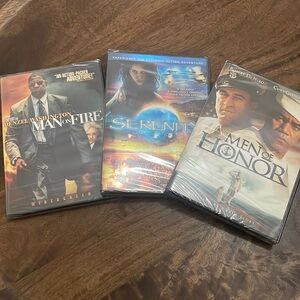 DVD Bundle (3), Man on Fire, Serenity and Men of Honor, New in packages